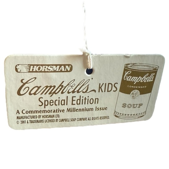 Horsman Campbell’s Soup Kids Boy Doll Replica Series 1997 12" Special Edition - Picture 4 of 8